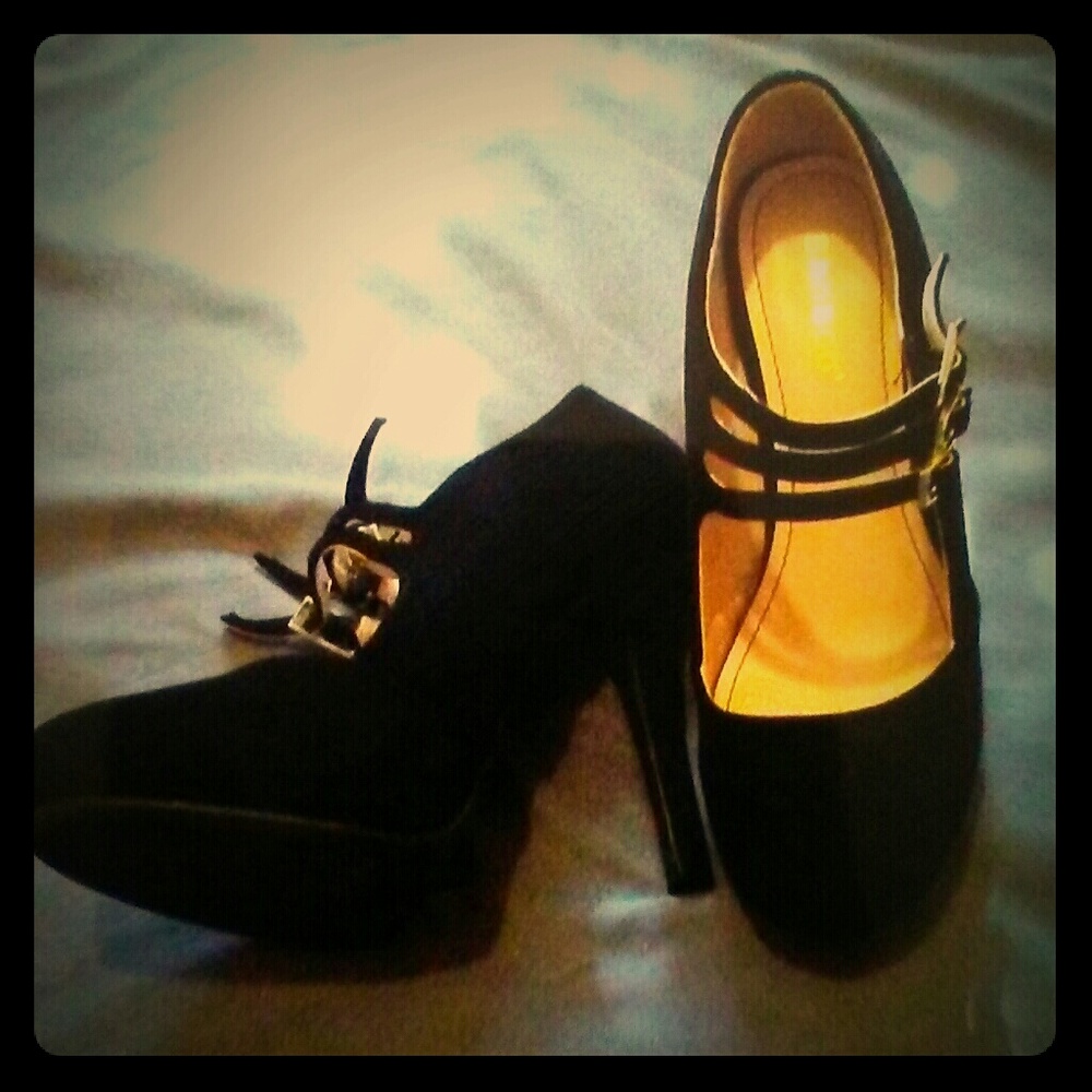 Black high heels